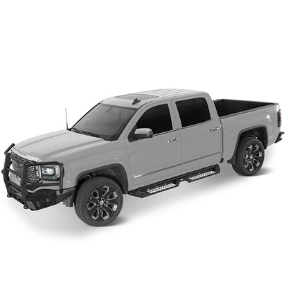 Nerf Side Step Bars For 2007-2018 Chevy Silverado/GMC Sierra 1500 | Crew Cab; 2007-2019 Chevy Silverado/GMC Sierra 2500 HD 3500 HD | Crew Cab - Landshaker4x4