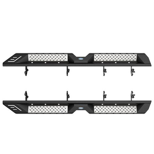 Nerf Side Step Bars For 2007-2018 Chevy Silverado/GMC Sierra 1500 | Crew Cab; 2007-2019 Chevy Silverado/GMC Sierra 2500 HD 3500 HD | Crew Cab - Landshaker4x4