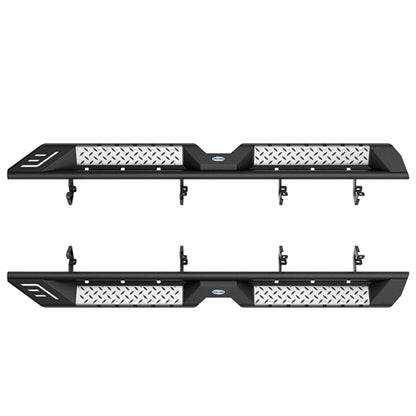 Nerf Side Step Bars For 2007-2018 Chevy Silverado/GMC Sierra 1500 | Crew Cab; 2007-2019 Chevy Silverado/GMC Sierra 2500 HD 3500 HD | Crew Cab - Landshaker4x4