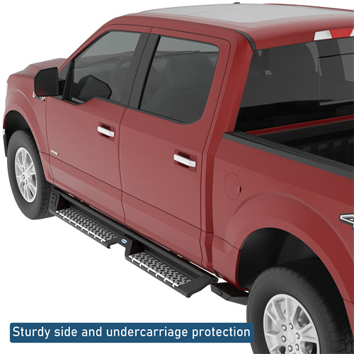 Nerf Side Step Bars For 2009-2014 Ford F-150 SuperCrew - Landshaker4x4