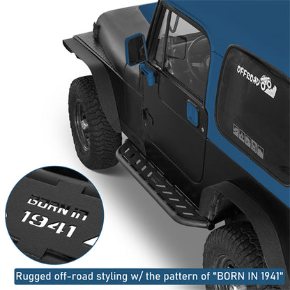 Nerf Side Step Bars For 1987-1995 Jeep Wrangler YJ - LandShaker