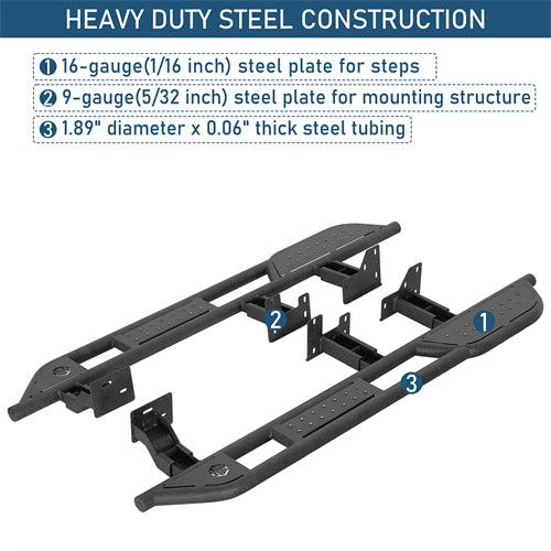 Nerf Side Step Bars For 2010-2023 Lexus GX460 - Landshaker4x4