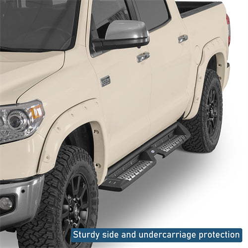 Nerf Side Step Bars For 2007-2021 Toyota Tundra CrewMax - Landshaker4x4