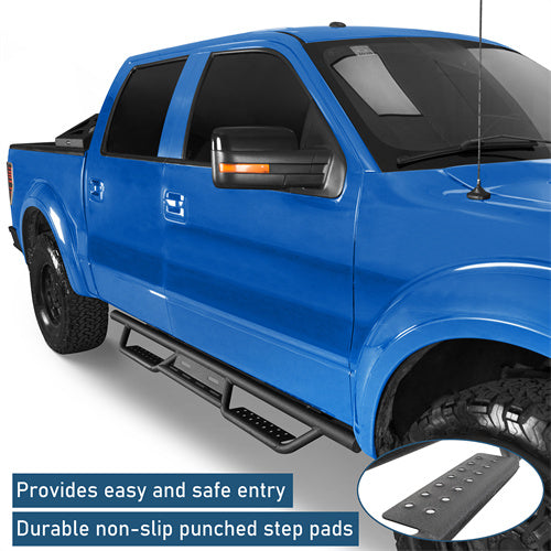 Running Boards Drop Side Steps Bar(09-14 Ford F-150 SuperCrew)-LandShaker