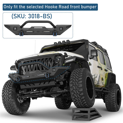 Front Skid Plate For 2018-2025 Jeep Wrangler JL & Gladiator JT - Landshaker4x4