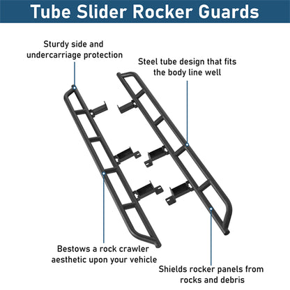 Tube Slider Rocker Guards For 1992-1999 Chevy Suburban (Excluding K2500 Suburban) - Landshaker4x4