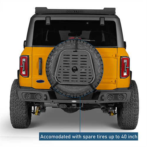 Jsf Tire Rack Spare Tire Mount Molle Storage Panel For 87-18 Jeep Wrangler YJ TJ JK ...