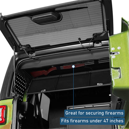 Trunk Upper Locking Storage Box For 2018-2026 Jeep Wrangler JL 4-Door Hardtop - Landshaker4x4