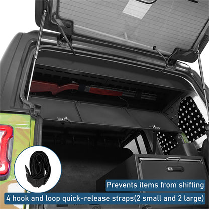 Trunk Upper Locking Storage Box For 2018-2026 Jeep Wrangler JL 4-Door Hardtop - Landshaker4x4