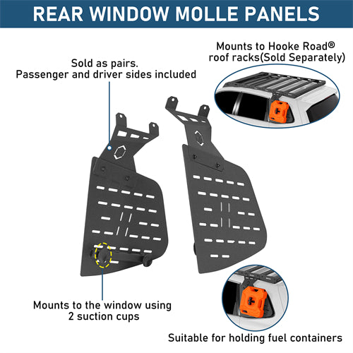 Rear Window Exterior Storage Panel Molle Panel Kit For 2014-2018 Subaru Forester - Landshaker4x4