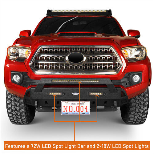 Tacoma Front Bumper Stubby Bumper for Toyota Tacoma 3rd Gen - LandShaker 4x4 ls4203s 3