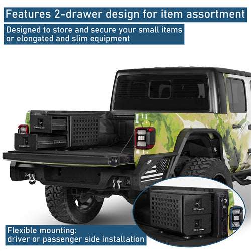 Wheel Well Storage Drawer System Truck Side Box For Overland Off-Road Vehicles, Pick-up Trucks - Landshaker4x4