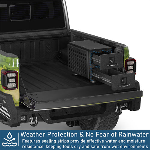 Wheel Well Storage Drawer System Truck Side Box For Overland Off-Road Vehicles, Pick-up Trucks - Landshaker4x4