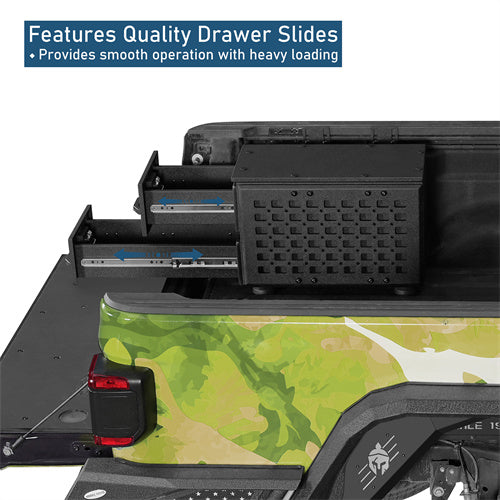 Wheel Well Storage Drawer System Truck Side Box For Overland Off-Road Vehicles, Pick-up Trucks - Landshaker4x4