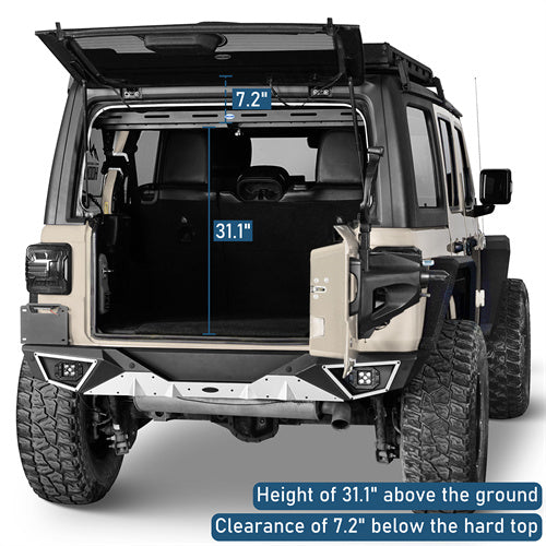 Trunk Upper Basket Cargo Rack For 2018-2025 Jeep Wrangler JL 4-Door Hardtop - LandShaker4x4