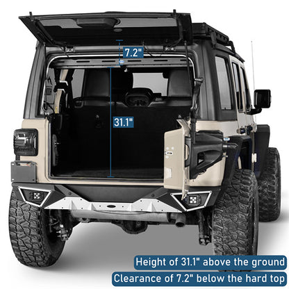 Trunk Upper Basket Cargo Rack For 2018-2025 Jeep Wrangler JL 4-Door Hardtop - LandShaker4x4