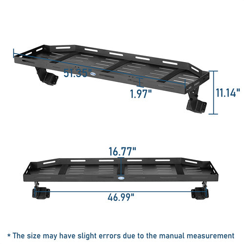 Trunk Upper Basket Cargo Rack For 2018-2025 Jeep Wrangler JL 4-Door Hardtop - LandShaker4x4