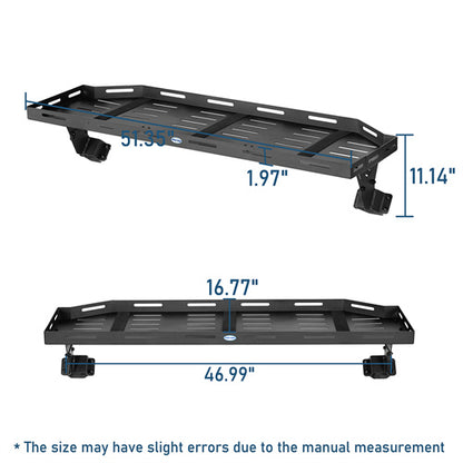 Trunk Upper Basket Cargo Rack For 2018-2025 Jeep Wrangler JL 4-Door Hardtop - LandShaker4x4