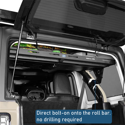 Trunk Upper Basket Cargo Rack For 2018-2025 Jeep Wrangler JL 4-Door Hardtop - LandShaker4x4
