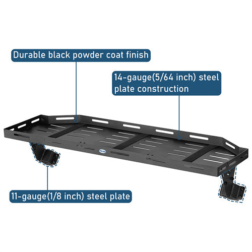 Trunk Upper Basket Cargo Rack For 2018-2025 Jeep Wrangler JL 4-Door Hardtop - LandShaker4x4