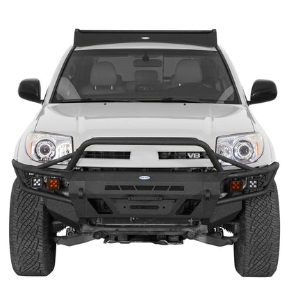 Front Bumper with Winch Plate & 4 LED Spot Lights  2003-2009 Toyota 4Runner Landshaker4x4 9856s 2