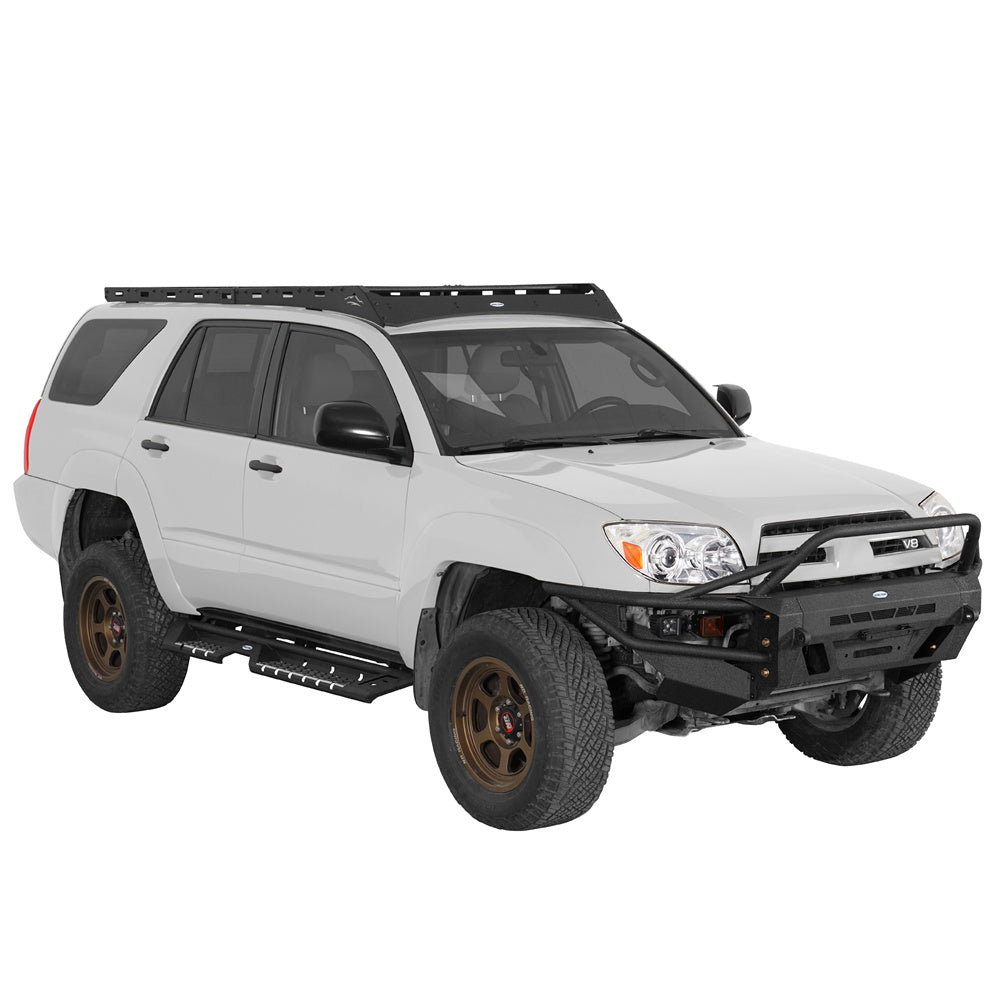 Front Bumper with Winch Plate & 4 LED Spot Lights  2003-2009 Toyota 4Runner Landshaker4x4 9856s 3