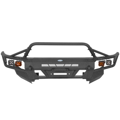 Front Bumper with Winch Plate & 4 LED Spot Lights  2003-2009 Toyota 4Runner Landshaker4x4 9856s 5