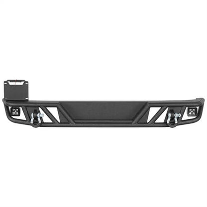 Tubular Rear Bumper w/LED Spotlights For 2007-2018 Jeep Wrangler JK - Landshaker4x4