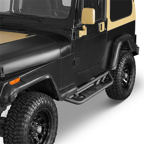 Off-road Tubular Side Step Bars For 1987-1995 Jeep Wrangler YJ - LandShaker-lsg1064-2