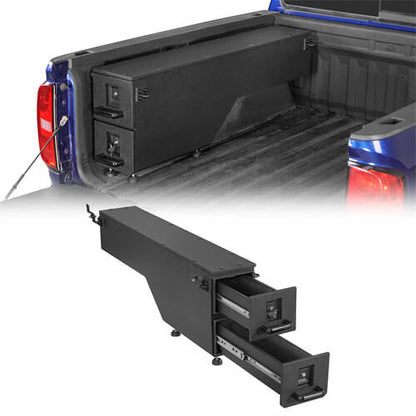 Wheel Well Storage Drawer System Truck Side Box For 2015-2022 Chevy Colorado GMC Canyon 5'2" Bed - LandShaker