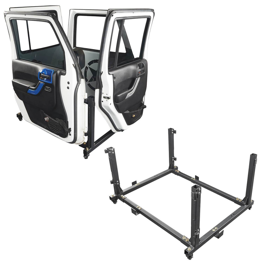 Door Rack Rock Crawler Door Storage(07-21 Jeep Wrangler JK/JKU JL/JLU 4 Door)-LandShaker