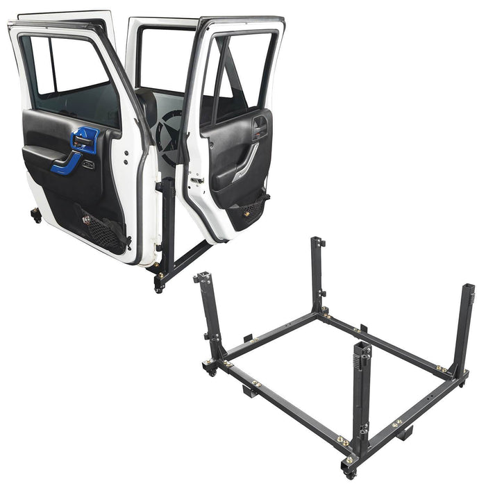 Door Rack Rock Crawler Door Storage(07-21 Jeep Wrangler JK/JKU JL/JLU 4 Door)-LandShaker