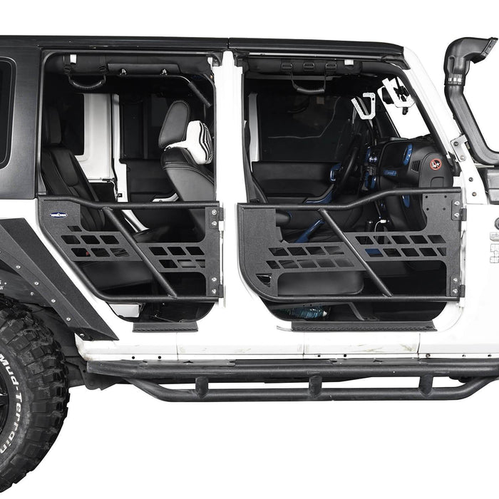 Tubular Doors Half Doors(07-18 Jeep Wrangler JK 4 Door)-LandShaker