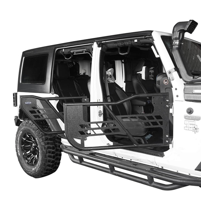 Tubular Doors Half Doors(07-18 Jeep Wrangler JK 4 Door)-LandShaker
