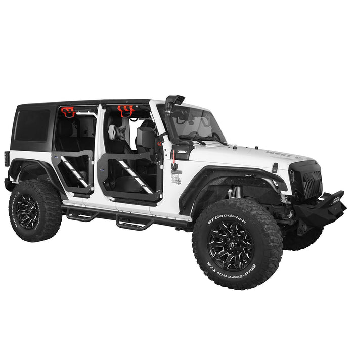 Trail Doors Half Doors w/Mirrors(07-18 Jeep Wrangler JK 4-Door)-LandShaker
