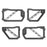 Trail Doors Half Doors w/Mirrors(07-18 Jeep Wrangler JK 4-Door)-LandShaker