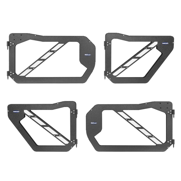 Trail Doors Half Doors w/Mirrors(07-18 Jeep Wrangler JK 4-Door)-LandShaker