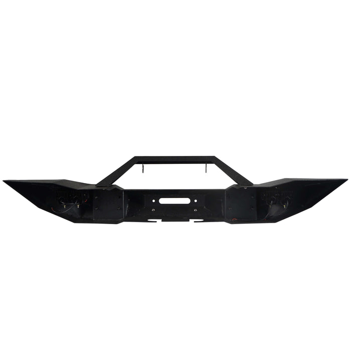 Blade Master Full Width Front Bumper w/Winch Plate & License Plate for 2007-2018 Jeep Wrangler JK-LandShaker