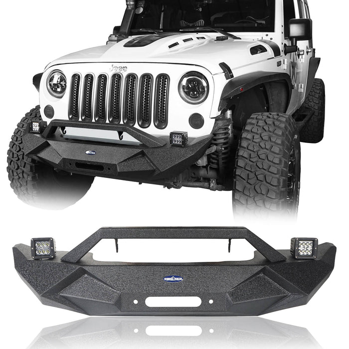 Blade Stubby Front Bumper & Different Trail Rear Bumper Combo(07-18 Jeep Wrangler JK)-LandShaker