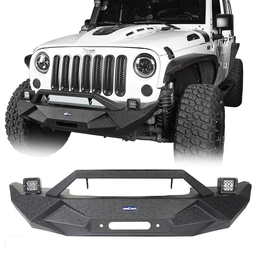 Blade Master Front Bumper w/Winch Plate(07-18 Jeep Wrangler JK)-LandShaker