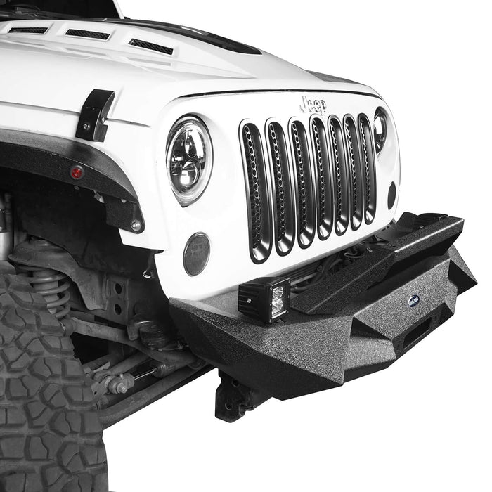 Blade Master Front Bumper w/Winch Plate(07-18 Jeep Wrangler JK)-LandShaker