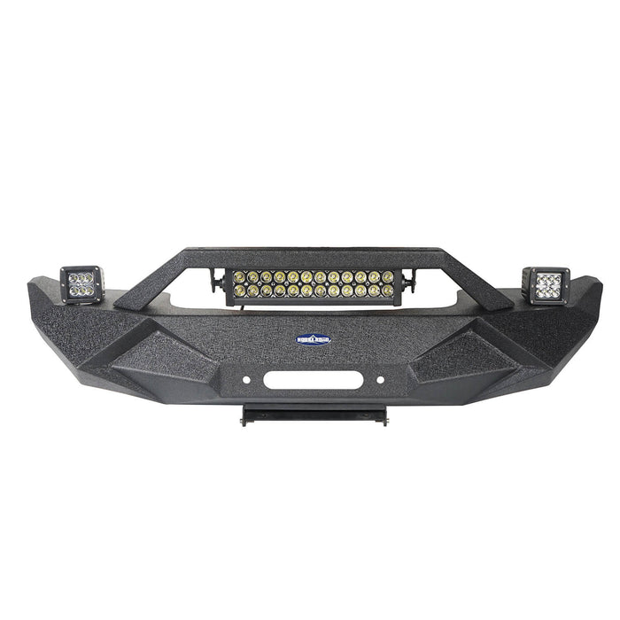 Blade Master Front Bumper w/Winch Plate & Light Bar(07-18 Jeep Wrangler JK)-LandShaker