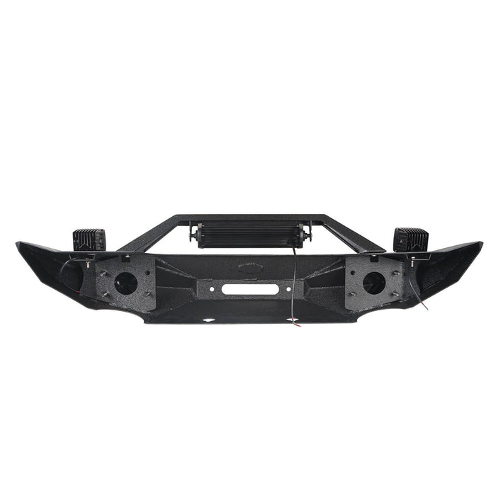 Blade Master Front Bumper w/Winch Plate & Light Bar(07-18 Jeep Wrangler JK)-LandShaker