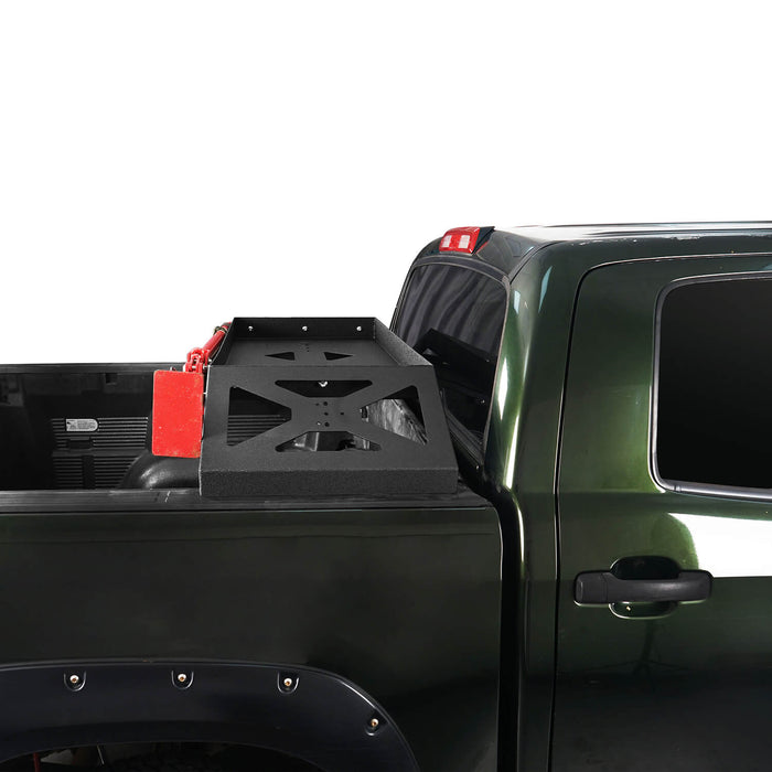 Cargo Rack Luggage Storage Carrier w/ Hi-Lift Jack Mount for 2007-2013 Toyota Tundra b5208 3