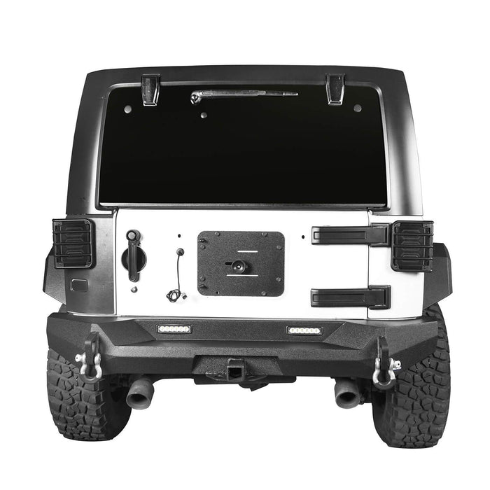 Climber Rear Bumper w/Hitch Receiver(07-18 Jeep Wrangler JK JKU)-LandShaker