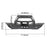 DESTROYER Blade Full Width Front Bumper w/Bull Bar(07-2018 Jeep Wrangler JK)-LandShaker