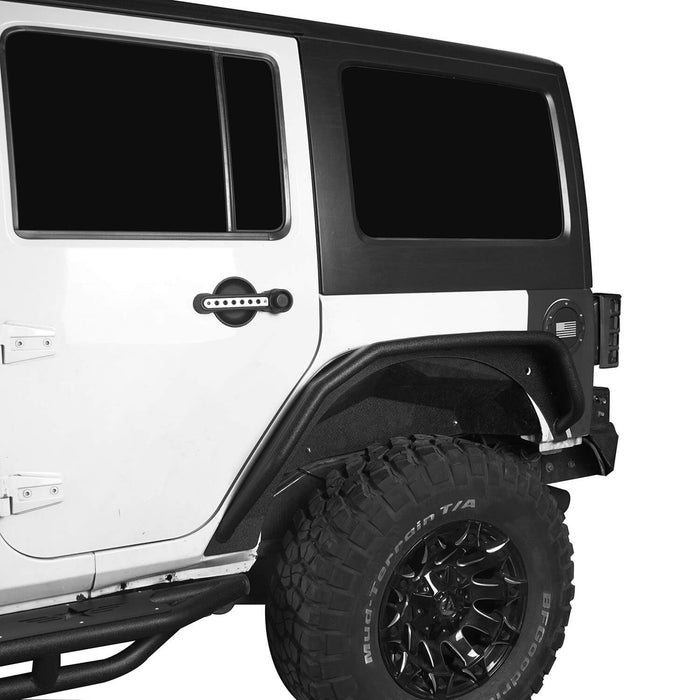 Flux Tubular Fender Flares(07-18 Jeep Wrangler JK)-LandShaker