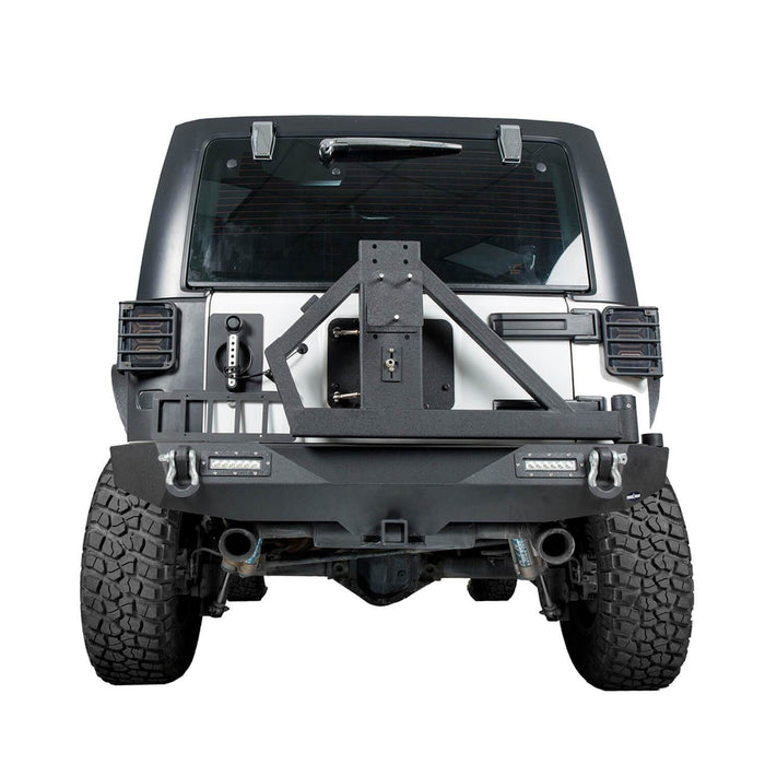 Different Trail Mid Front Bumper & Rear Bumper Combo(07-23 Jeep Wrangler JK)-LandShaker