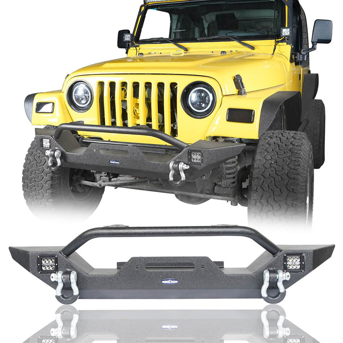 Different Trail Mid Width Front Bumper & Rear Bumper Combo(87-06 Jeep Wrangler TJ YJ)-LandShaker