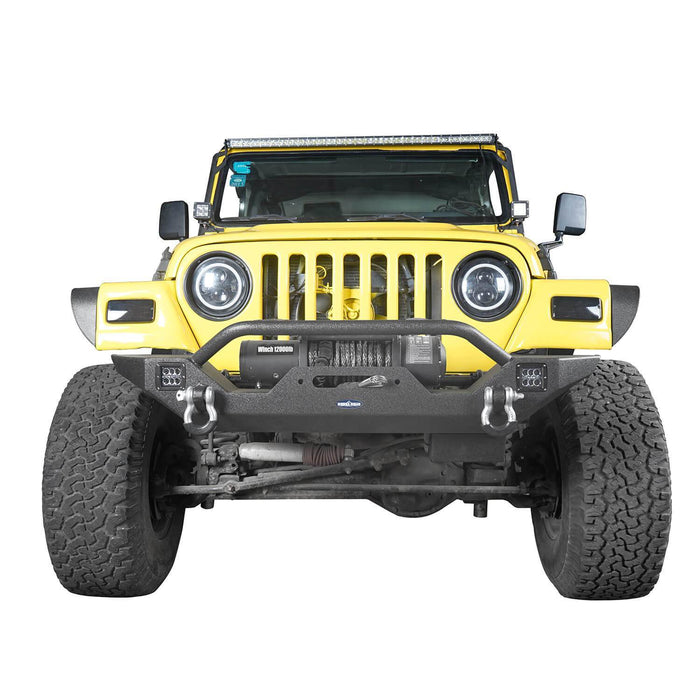 Different Trail Mid Width Front Bumper & Rear Bumper Combo(87-06 Jeep Wrangler TJ YJ)-LandShaker